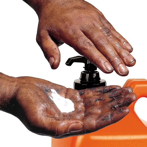 Fast Orange Permatex 25217 Pumice Lotion, Heavy Duty Hand Cleaner, Natural Citrus Scent, Waterless Cleaner For Mechanics, Strong Grease Fighter, 1/2 Gallon, Orange, 64 Fl Oz (Pack of 1)