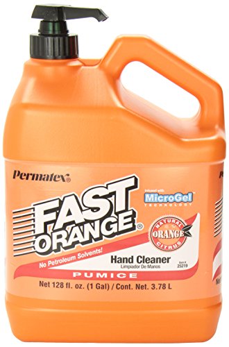 Permatex 25219 Fast Orange Pumice Lotion Hand Cleaner with Pump, 1 Gallon
