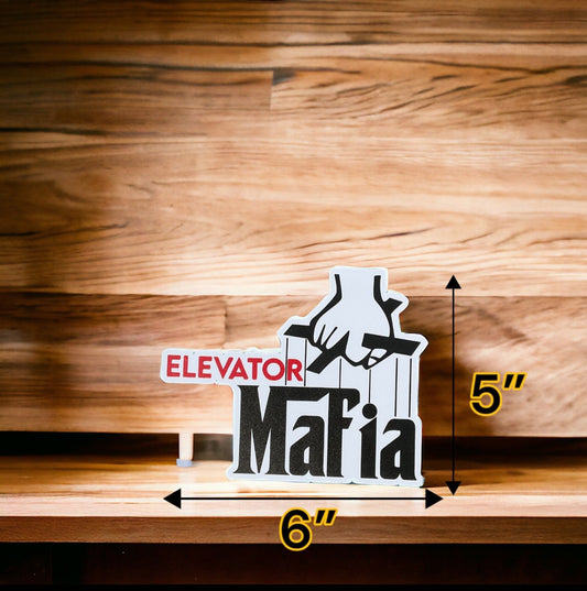 Elevator mafia 6"x5" sticker