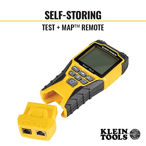 KLEIN TOOLS VDV501-851 Cable Tester Kit with Scout Pro 3 for Ethernet / Data, Coax / Video and Phone Cables, 5 Locator Remotes