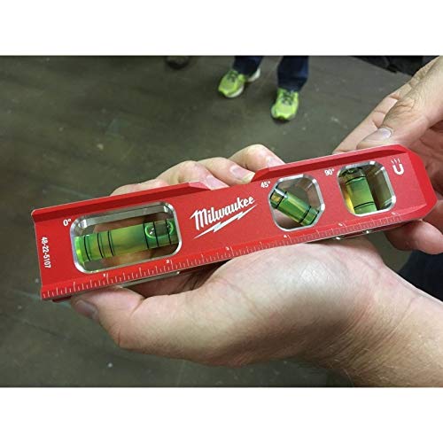 Milwaukee 4932459097 Billet Torpedo Level, Red/Black