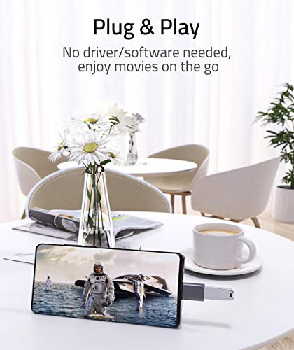 USB C to USB Adapter Pack of 2 USB C Male to USB3 Female Adapter Compatible with iMac 2021 iPad Pro 2021 MacBook Pro 2020 MacBook Air 2020 Dell XPS and Other Type C or Thunderbolt 3 Devices Space Grey