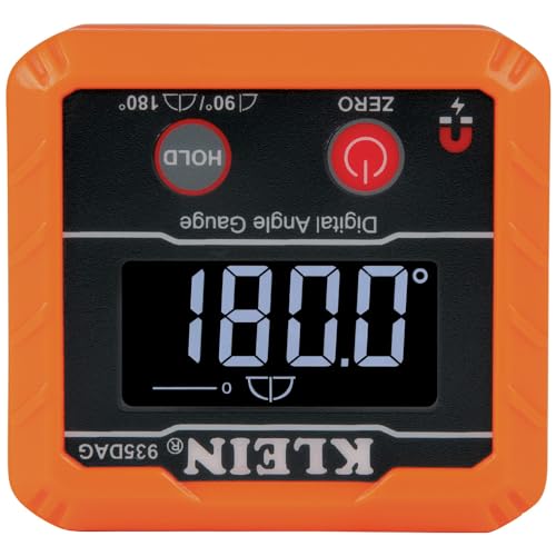 Klein Tools 935DAG Digital Electronic Level and Angle Gauge, Measures 0 - 90 and 0 - 180 Degree Ranges, Measures and Sets Angles