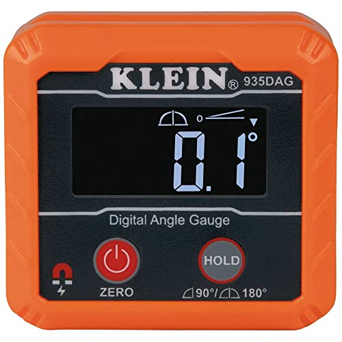 Klein Tools 935DAG Digital Electronic Level and Angle Gauge, Measures 0 - 90 and 0 - 180 Degree Ranges, Measures and Sets Angles