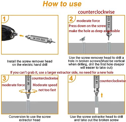 Gifts for Men,Damaged Screw Extractor Set - Christmas Stocking Stuffers for Men Him, Remover for Stripped Screws Nuts & Bolts Drill Bit Tools for Easy Removal of Rusty & Broken Hardware Superb Gift