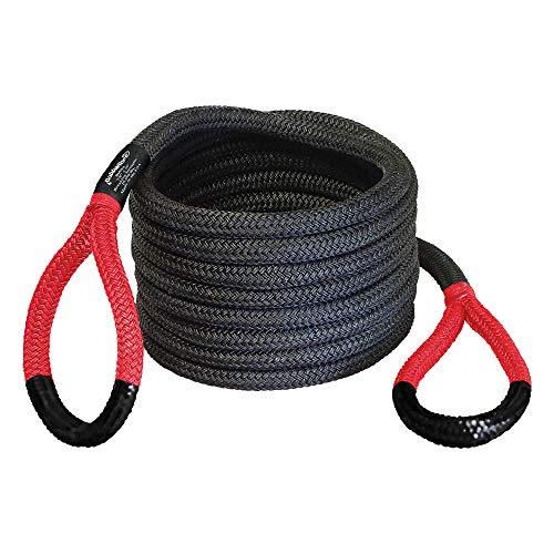 Bubba Rope Power Stretch Recovery Rope, 7/8” x 30 ft. – Heavy-Duty Vehicle Recovery Rope: 28,600 lbs. Breaking Strength - Red