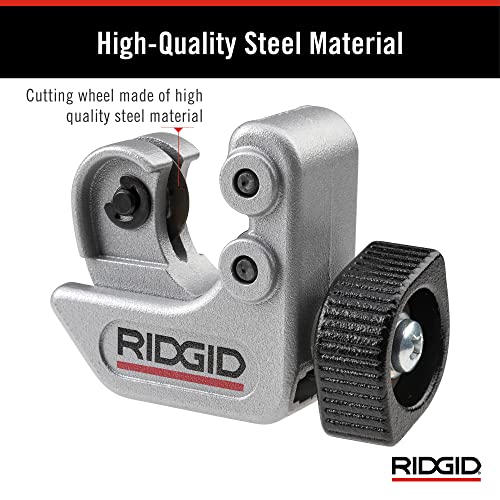 RIDGID 40617 Model 101 Close Quarters Tubing Cutter with 1/4"-1-1/8" Cutting Capacity, Silver