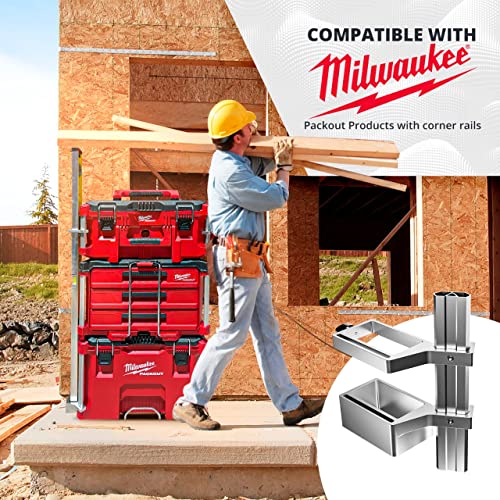 Alpha Engineered Level Mount Holder Compatible with Milwaukee Packout Tool Box